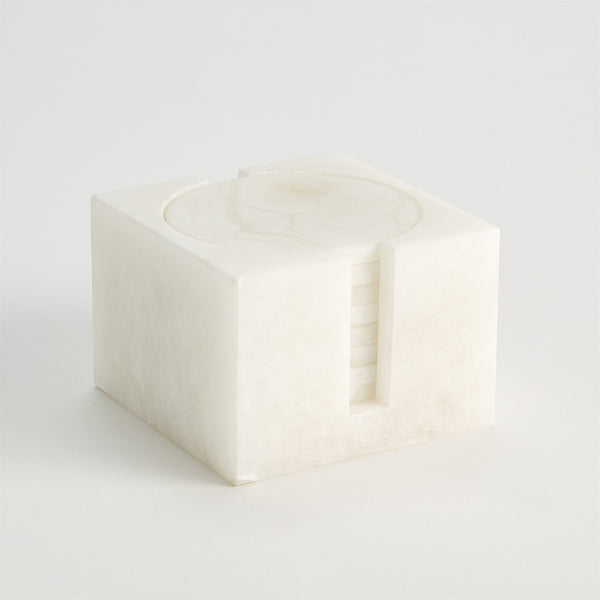 S/8 Alabaster Coasters