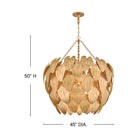 Fredrick Ramond FR47168DA Camille Botanique Suspension en laiton vieilli