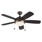 Visual Comfort Fan Collection 5DIC44RBD-V1 Discus Classic 44" LED Ceiling Fan