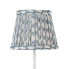 Abat-jour en tissu Zafferano x Fermoie 5PP-036 - Motif osier bleu clair