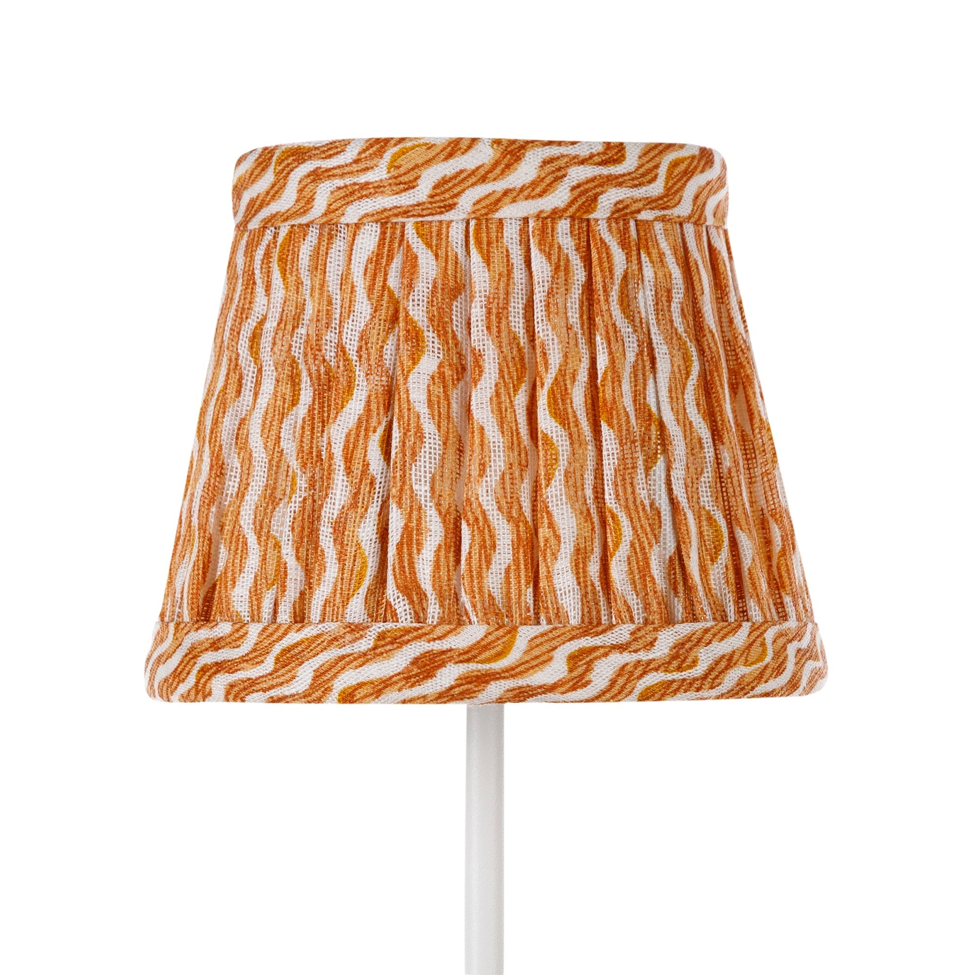 Zafferano America 5PP-080 Zafferano x Fermoie Fabric Lampshades - Popple Pattern in Orange Popple