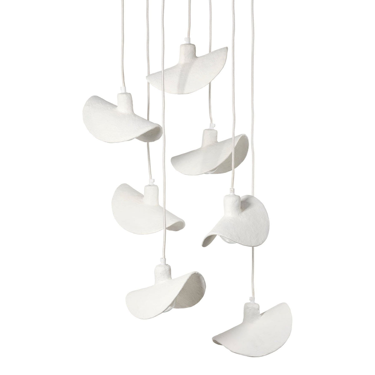Slope Paper Mache Chandelier