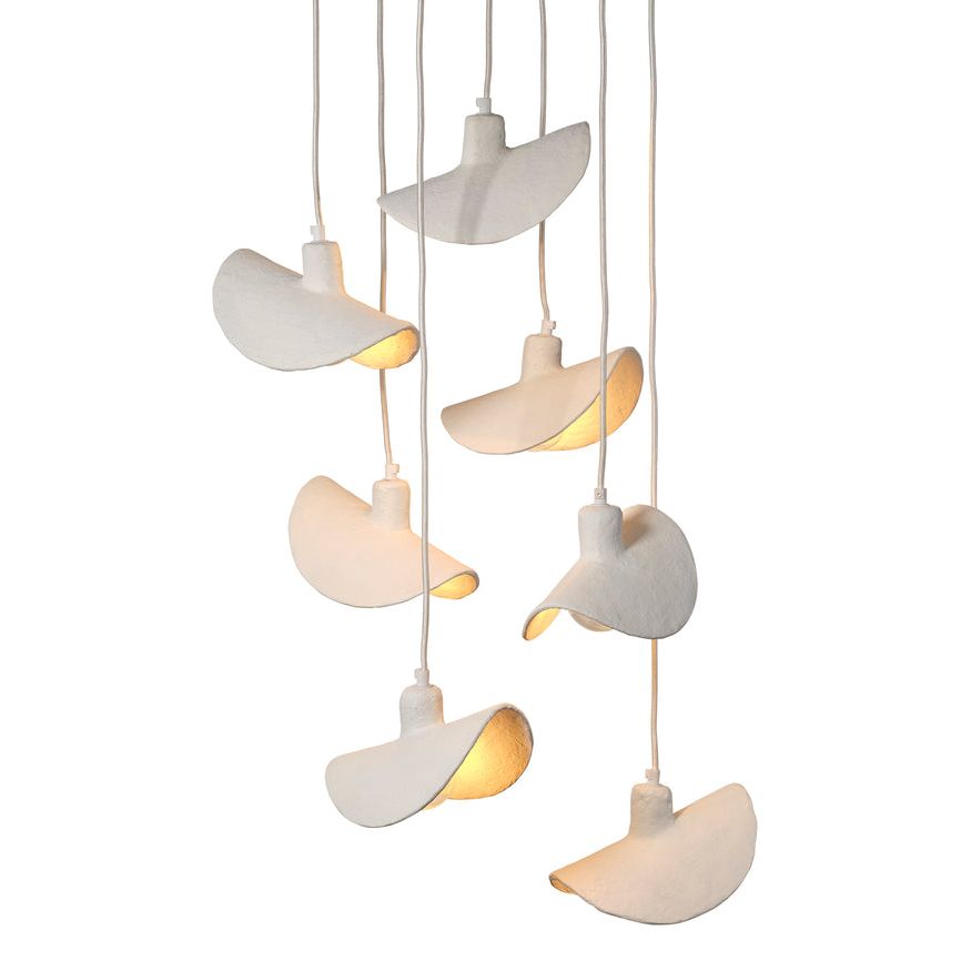 Slope Paper Mache Chandelier