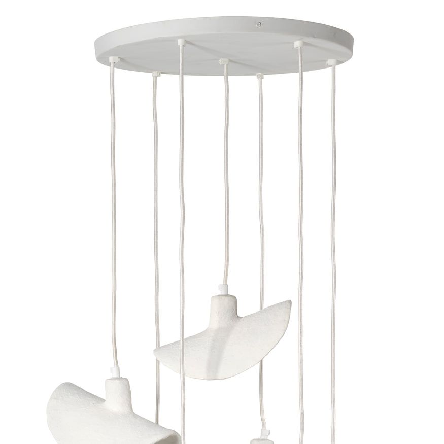 Slope Paper Mache Chandelier