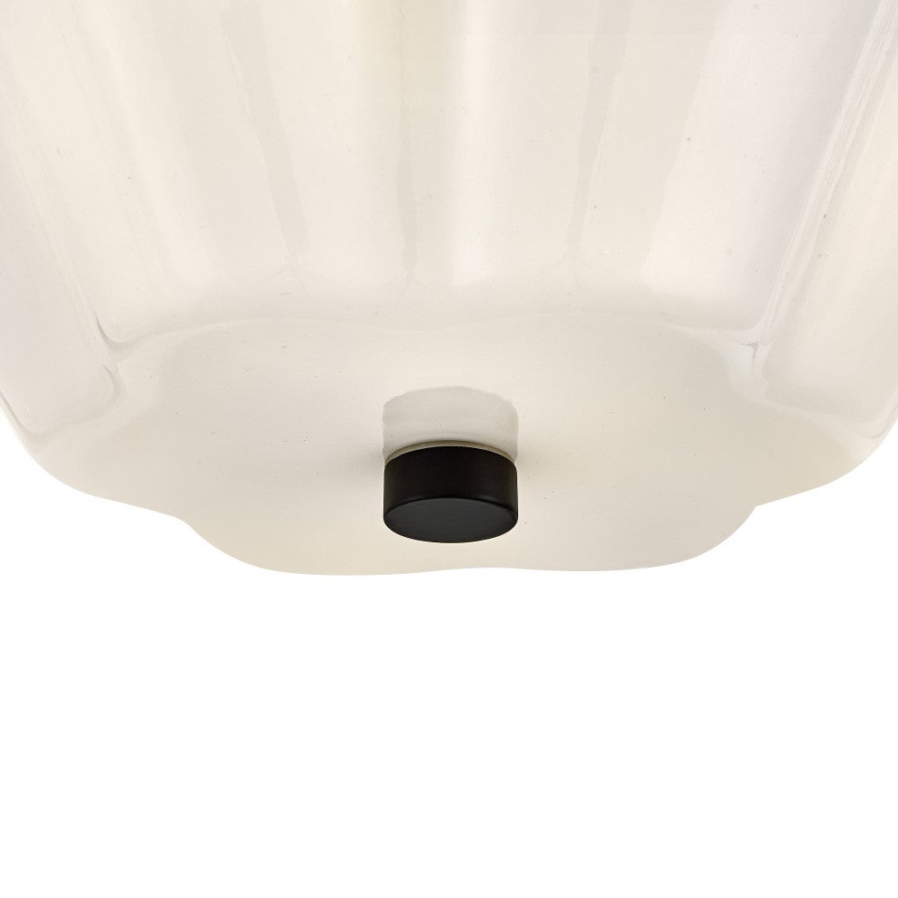 Alouette 83713BK Miel Semi-Plafonnier en noir
