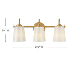 Lark 85413DA Honey Vanity in Distressed Brass