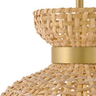 Store tissé Effie Lark 84164LCB Suspension en laiton laqué