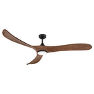 Luminaire intelligent à DEL Hinkley Lighting 903872FWB-LDD Swell Ventilateur  Noir mat / Noyer