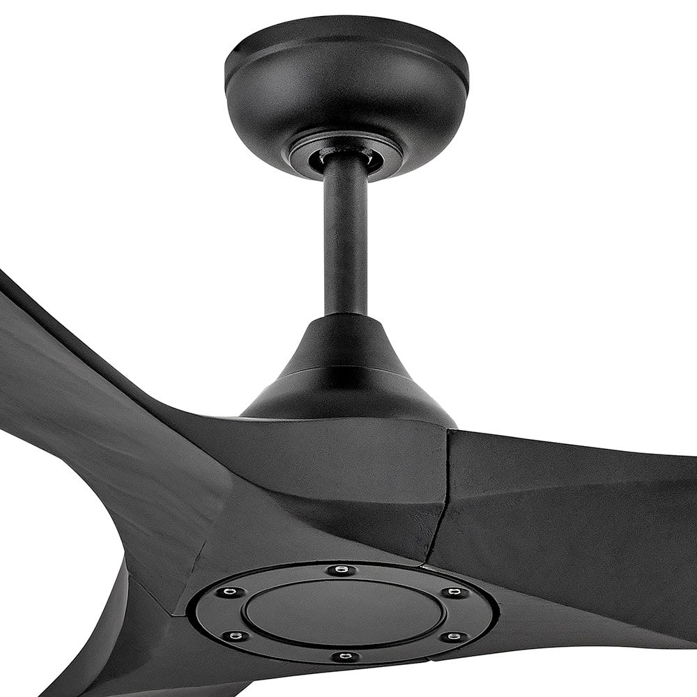 Luminaire intelligent à DEL Hinkley Lighting 903856FBB-LDD Swell Ventilateur  en noir mat
