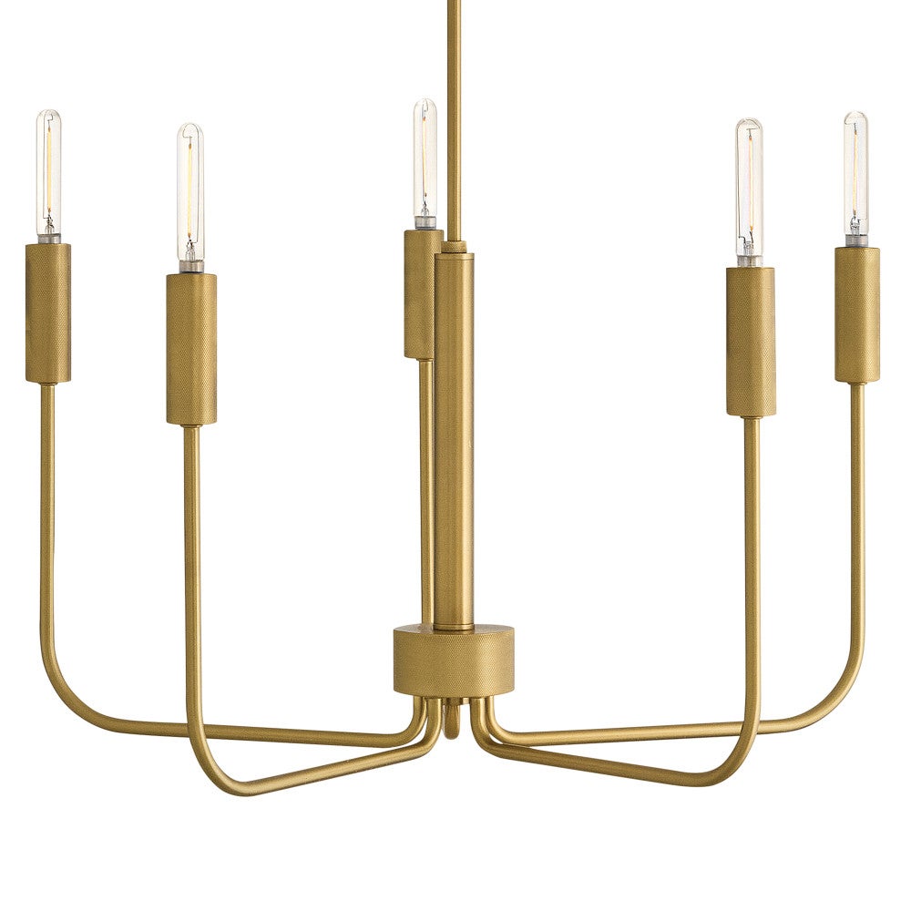 Lark 83634LCB Austen Rope Wrapped Chandelier in Lacquered Brass