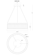 Eurofase 49353-013 Empra LED Cristal Suspension en or