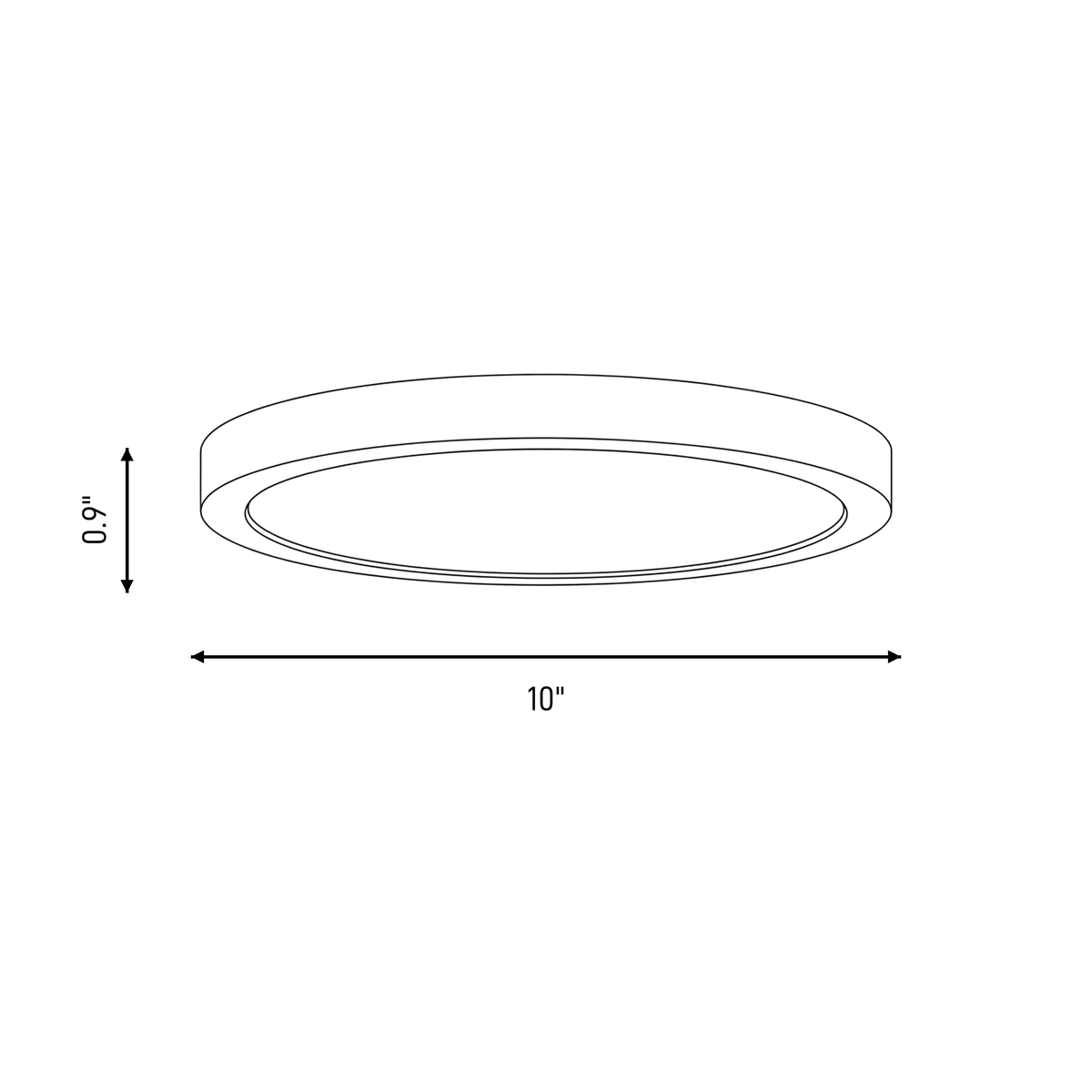 Savoy House 6-3333-10-BK LED Plafonnier en noir