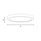 Savoy House 6-3333-10-WH LED Plafonnier en blanc