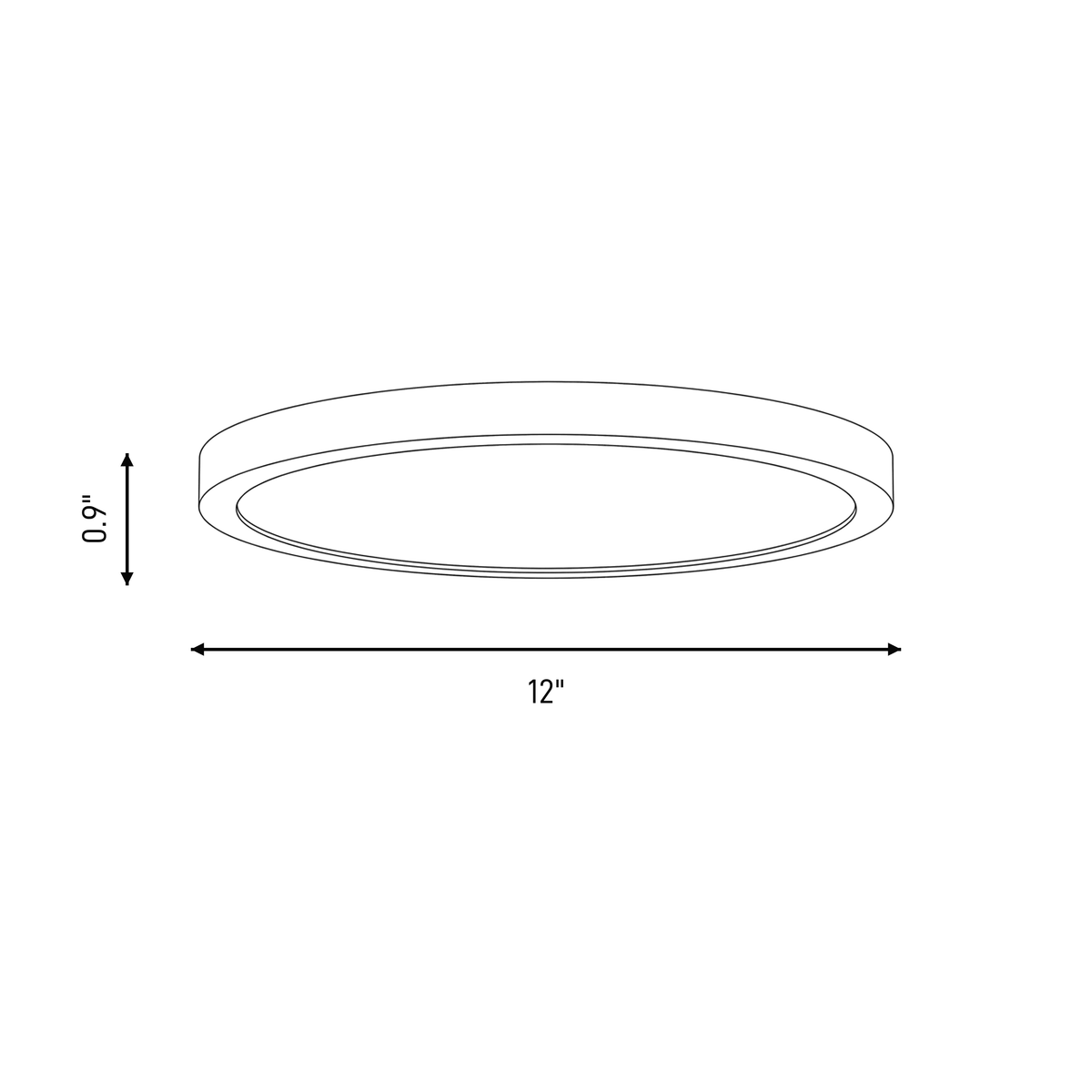 Savoy House 6-3333-12-WH LED Plafonnier en blanc