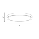Savoy House 6-3333-15-BK LED Plafonnier en noir