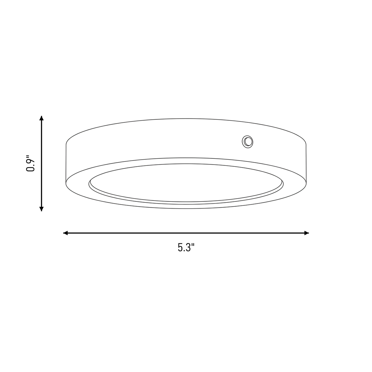 Savoy House 6-3333-5-WH LED Plafonnier en blanc