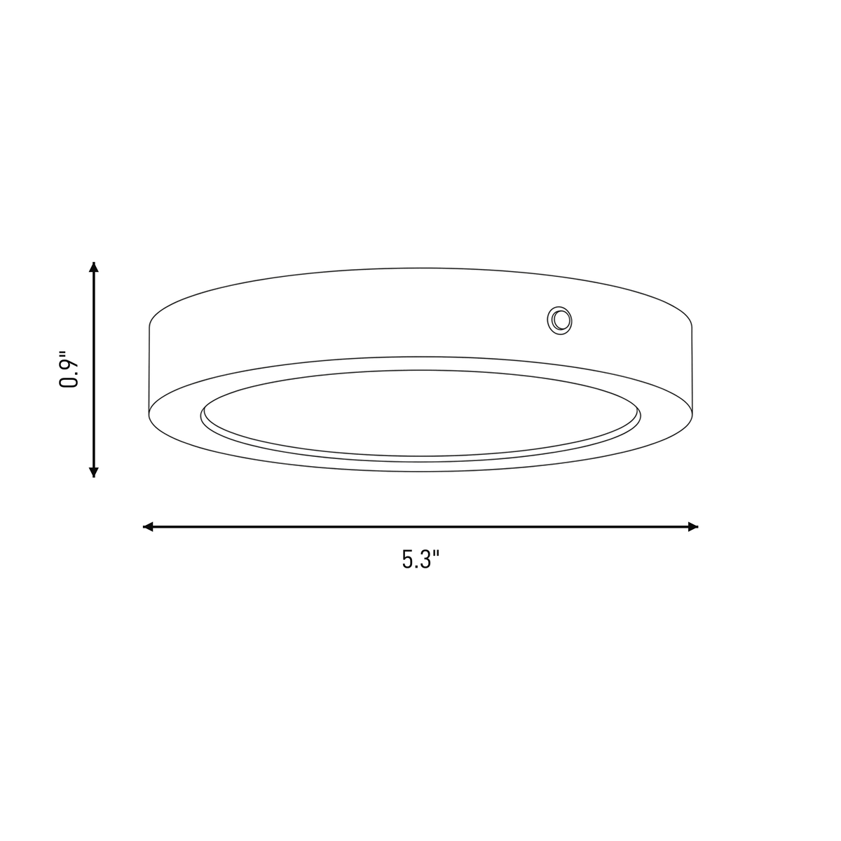 Savoy House 6-3333-5-WH LED Plafonnier en blanc