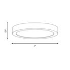 Savoy House 6-3333-7-WH LED Plafonnier en blanc