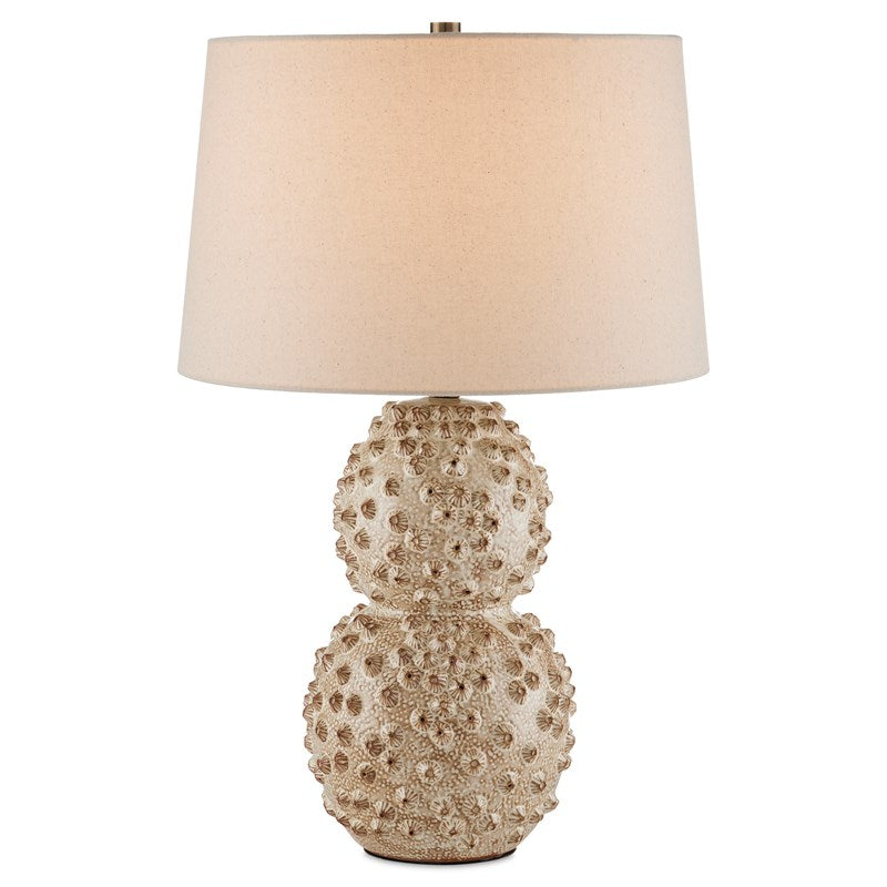 Currey and Company - 6000-0921 - One Light Table Lamp - Barnacle - Ivory/Brown