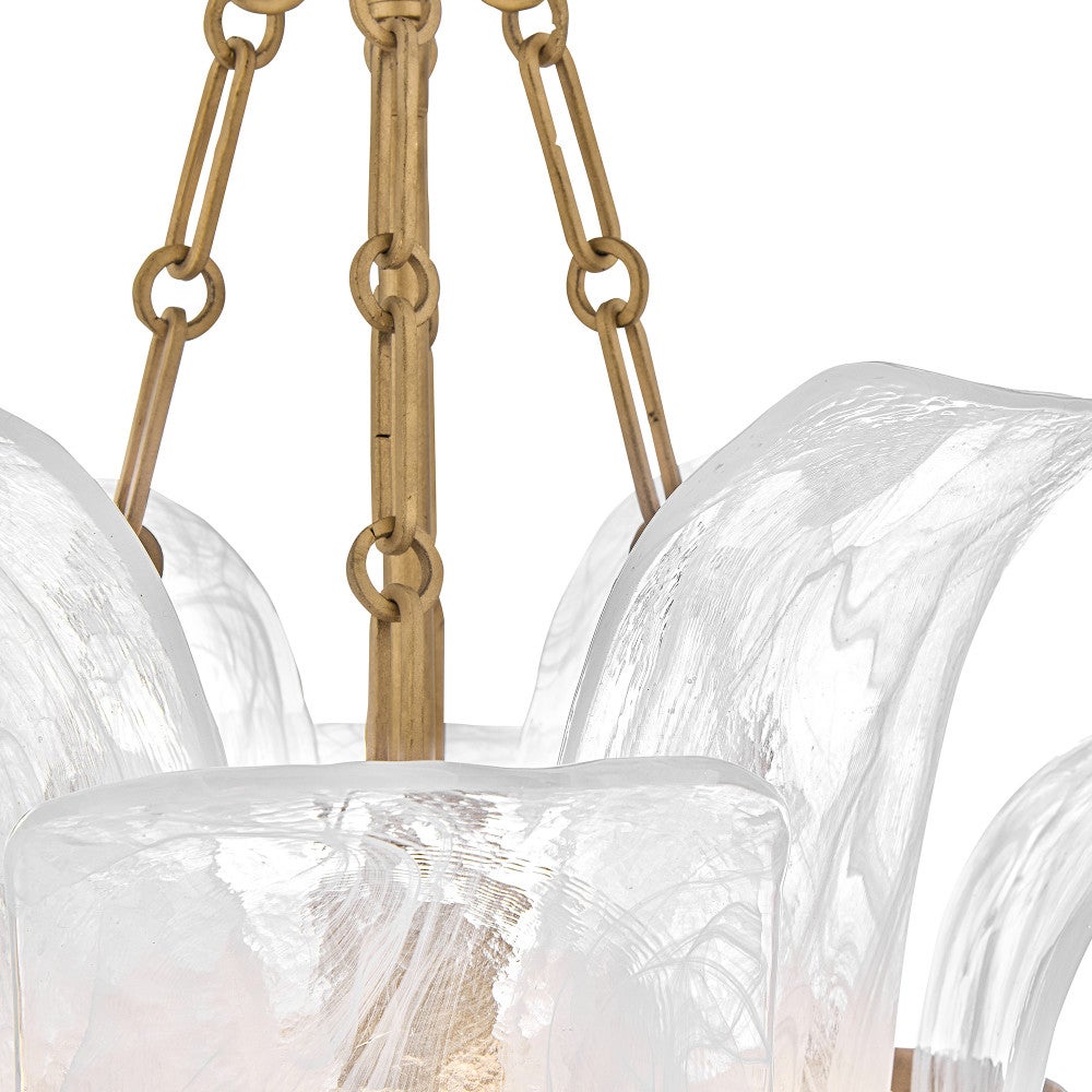 Fredrick Ramond FR46917BNG Fleur Pendant in Burnished Gold