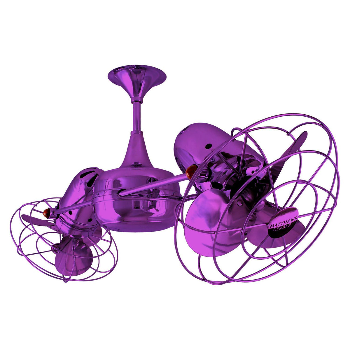 Matthews Fan Company - DD-LTPURPLE-MTL - 36"Ceiling Fan - Duplo-Dinamico - Light Purple