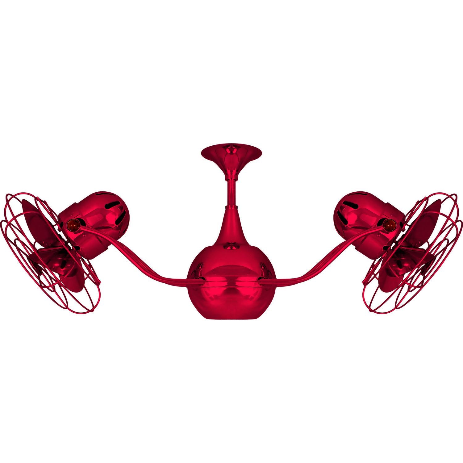 Matthews Fan Company - VB-RED-MTL - 42"Ceiling Fan - Vent-Bettina - Red