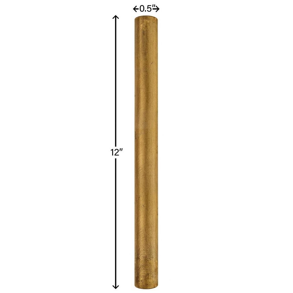 Luminaire Hinkley Lighting 6037RS, tige de 30,5 cm (12 po), modèle 6037 en laiton rustique