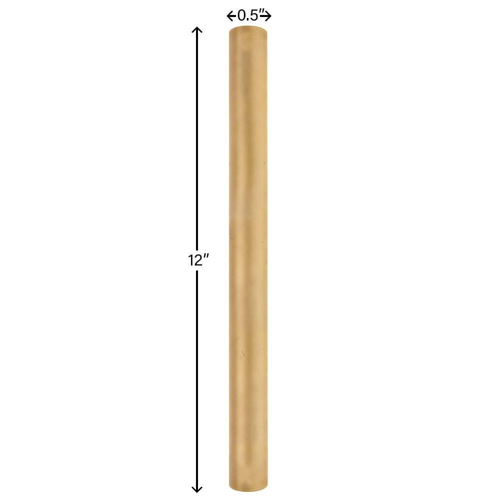 Luminaire Hinkley Lighting 6037SA, tige de 30,5 cm (12 po), modèle 6037 en laiton satiné