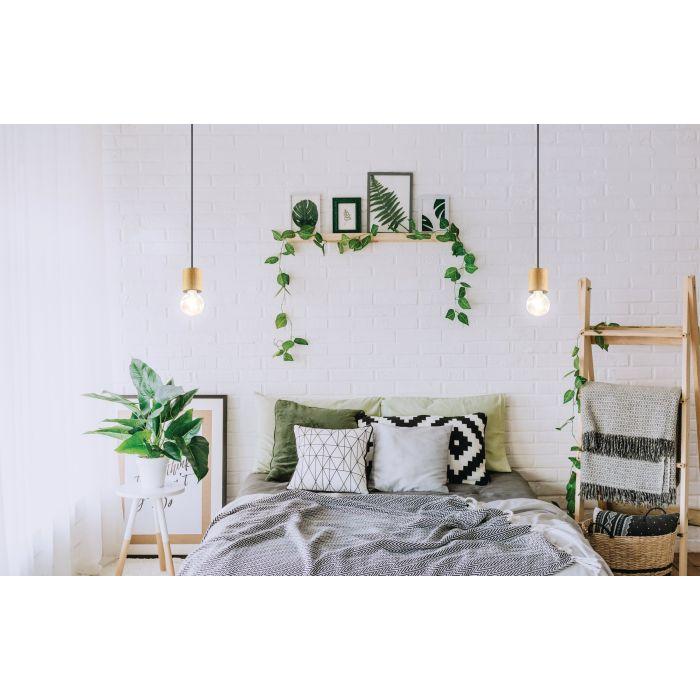 Eglo Canada - 99078A - One Light Suspension - Turialdo - Wood & Black