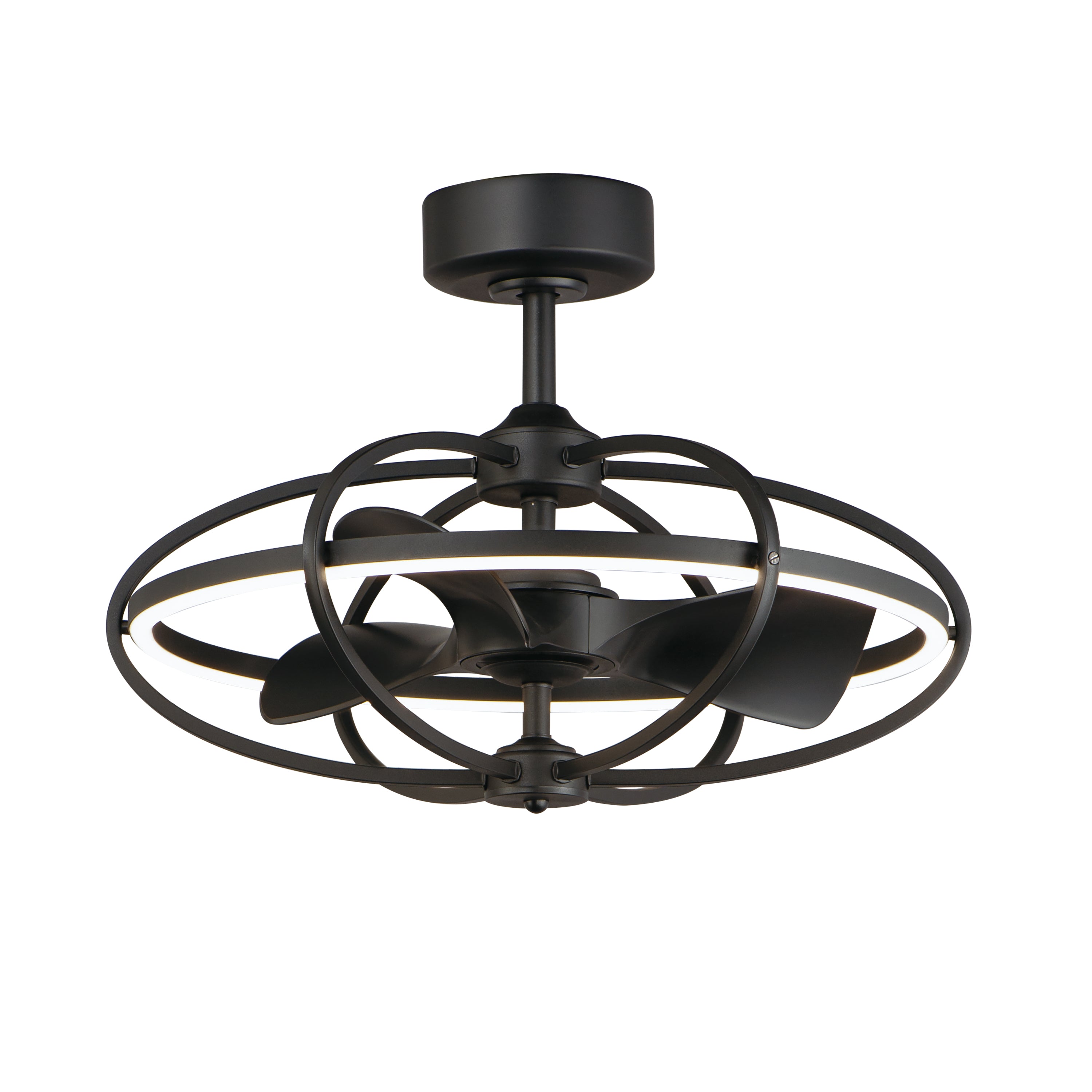Maxim Lighting 61001BK Corona WiFi-enabled LED Fandelight in Black