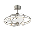 Luminaire LED en éventail Maxim Lighting Corona 61001SN avec Wi-Fi, finition nickel satiné