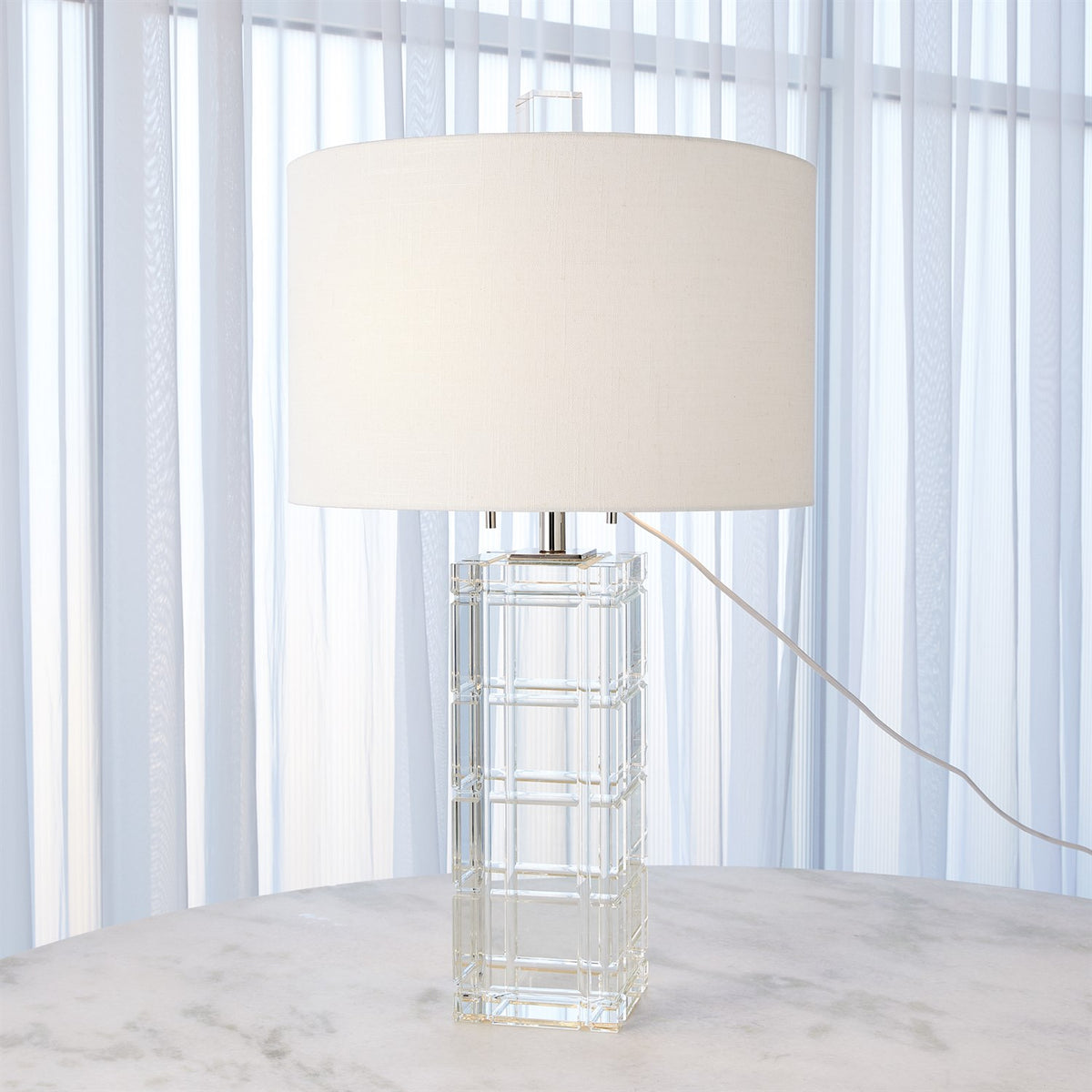 Crystal Plaid Lamp