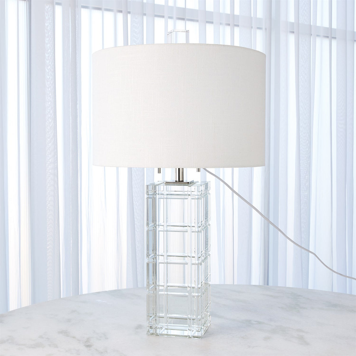Crystal Plaid Lamp