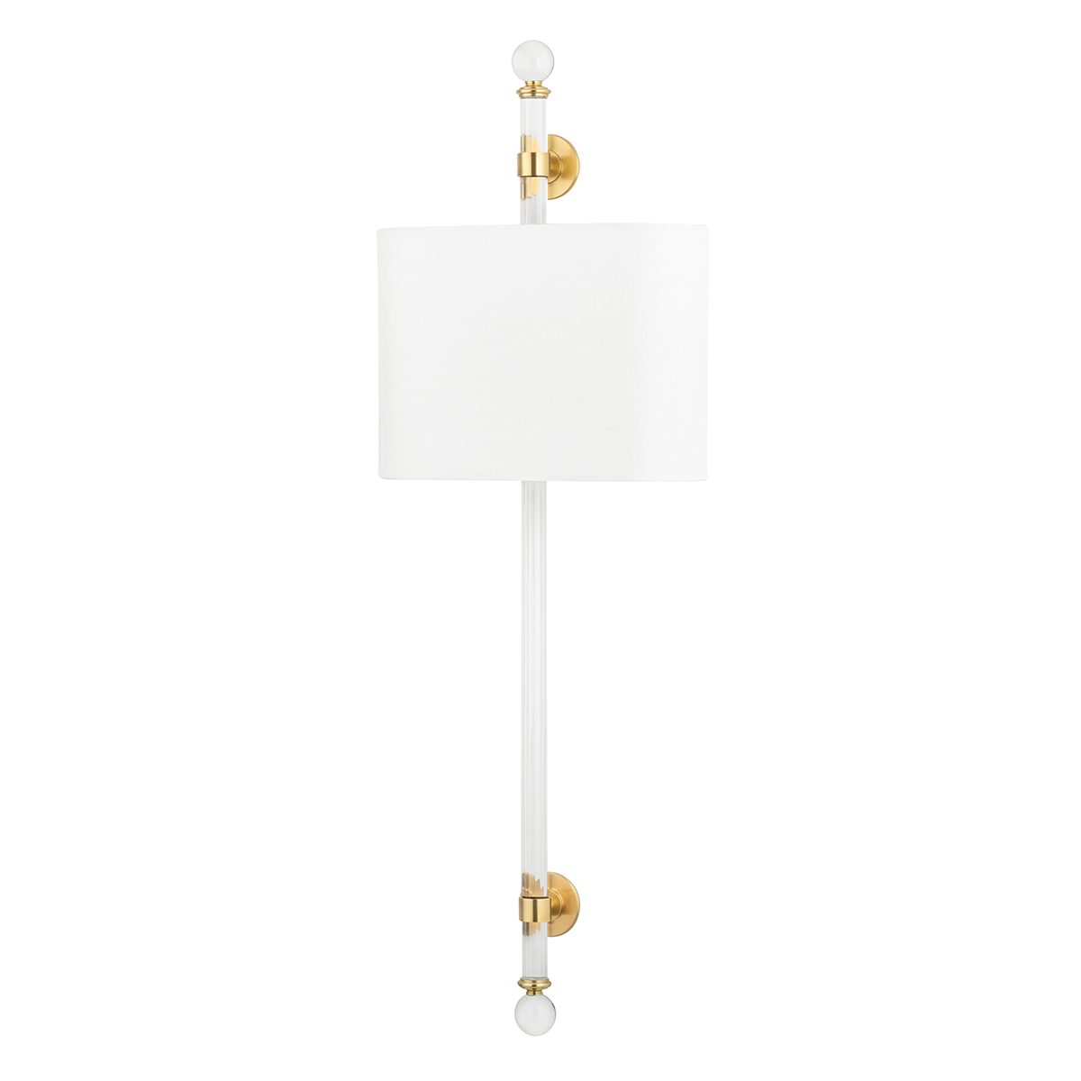 Hudson Valley Lighting 6122-AGB Wertham Wall Sconce in Aged Brass
