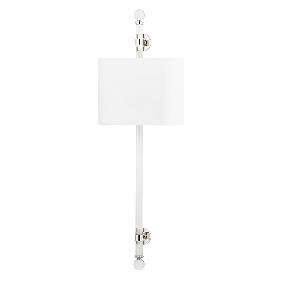Hudson Valley Lighting 6122-PN Wertham Wall Sconce in Polished Nickel