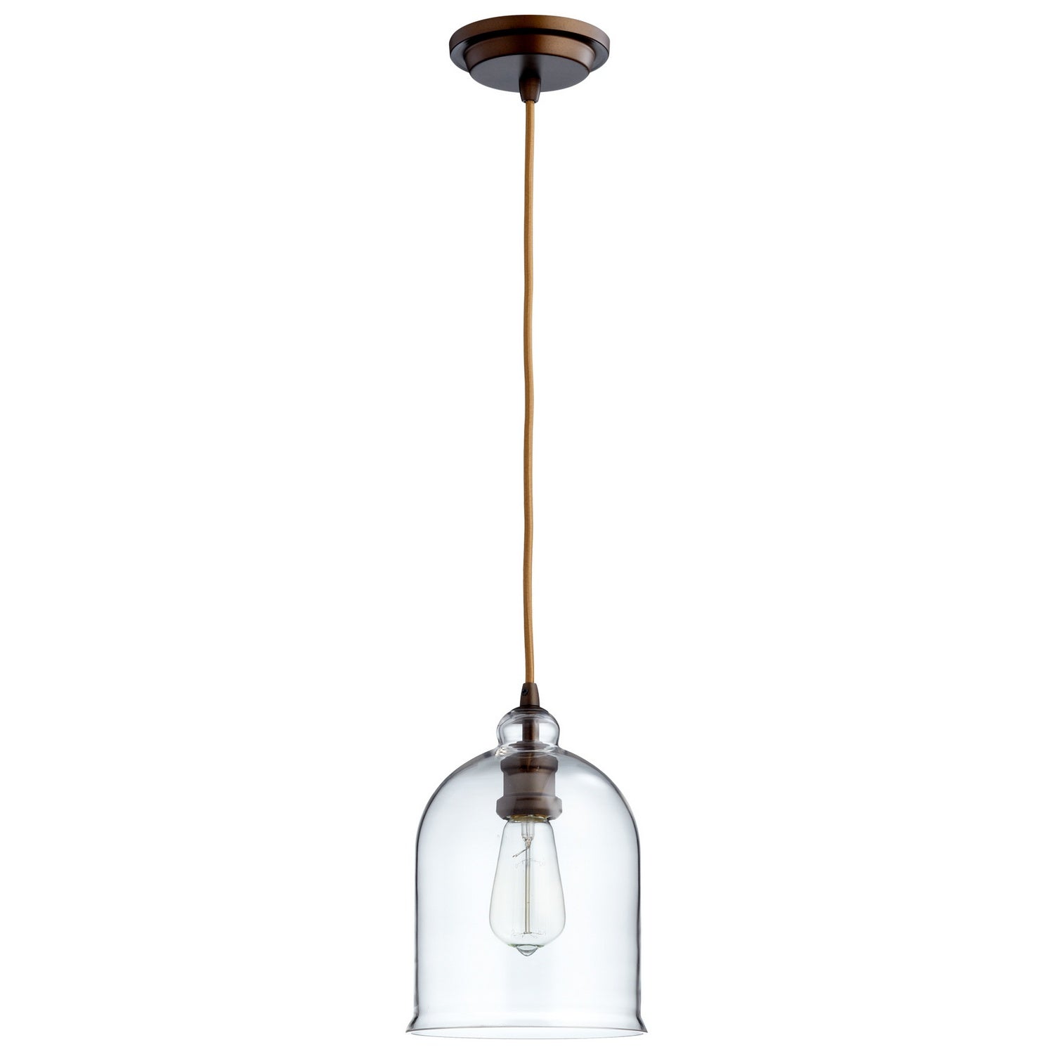 Cyan Canada - 06063 - Une lumière Suspension - Celia - Bronze huilé