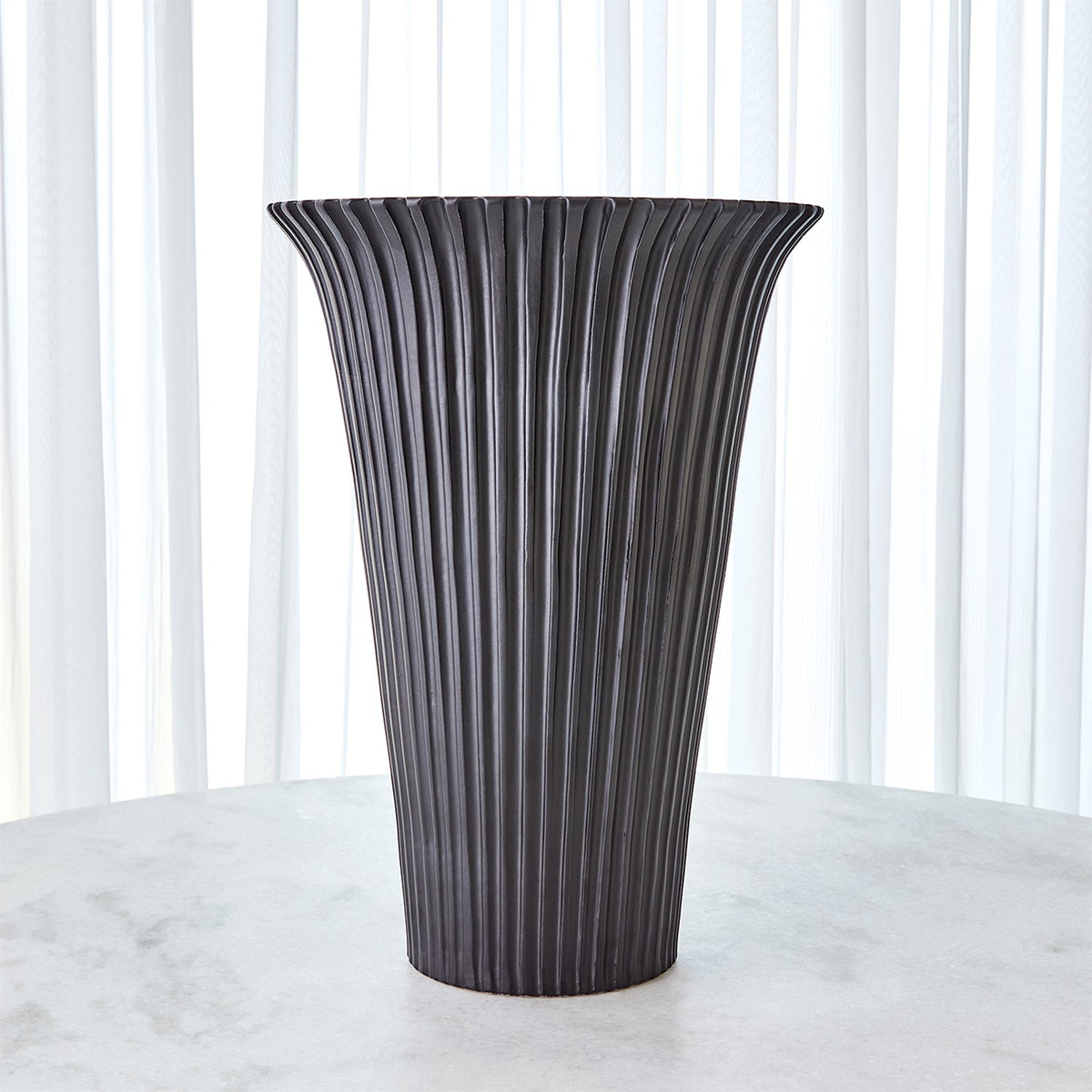 Flared Fluted Vases