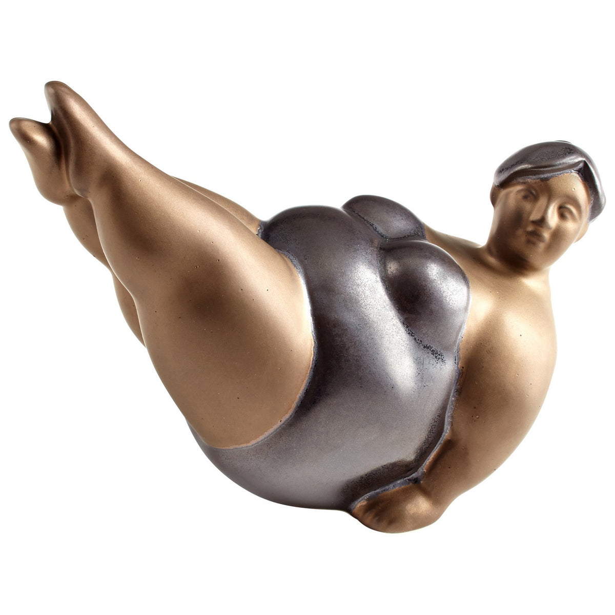 Cyan Canada - 06883 - Sculpture - Yoga Betty - Bronze et noir