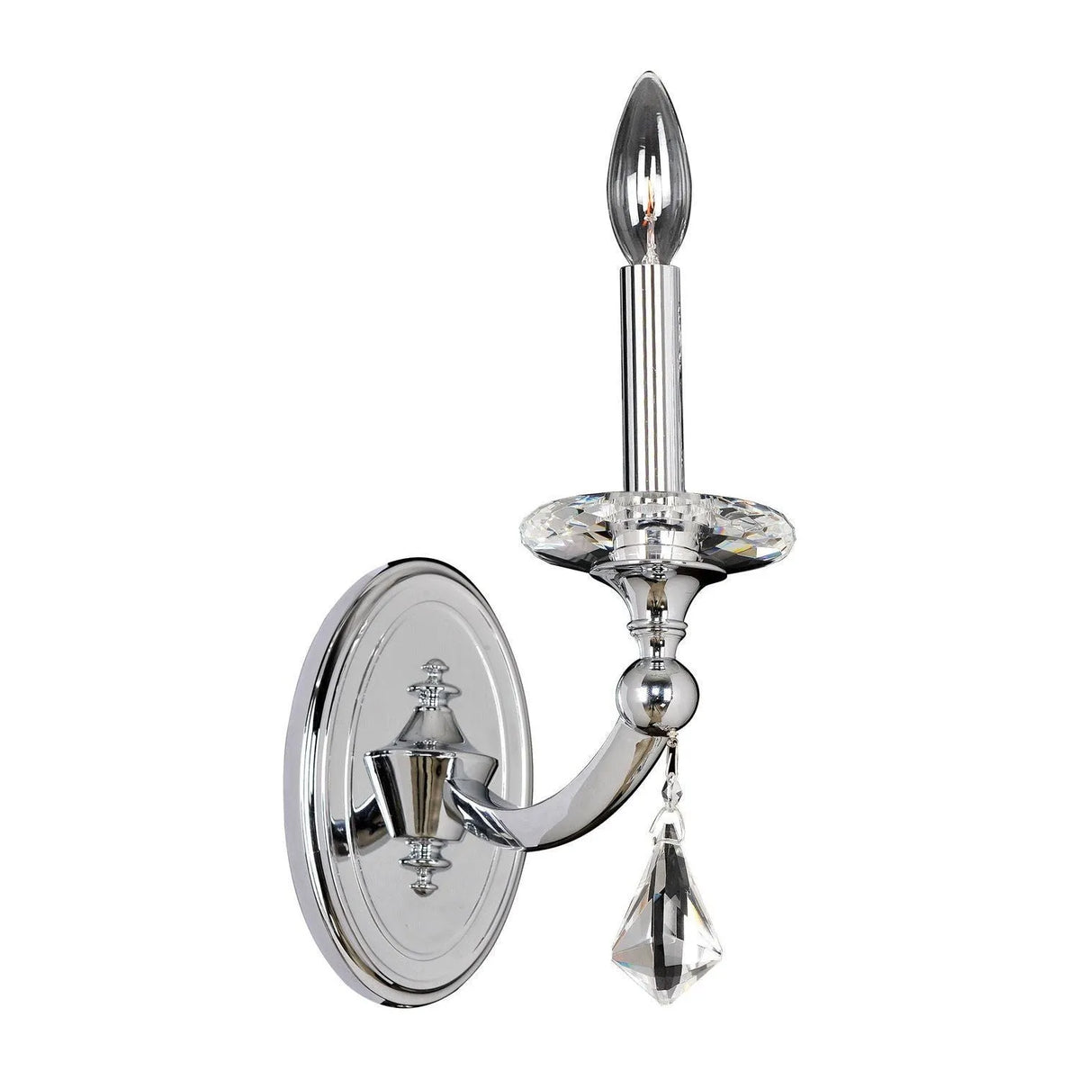 Allegri - 012121-010-FR001 - One Light Wall Bracket - Floridia - Chrome