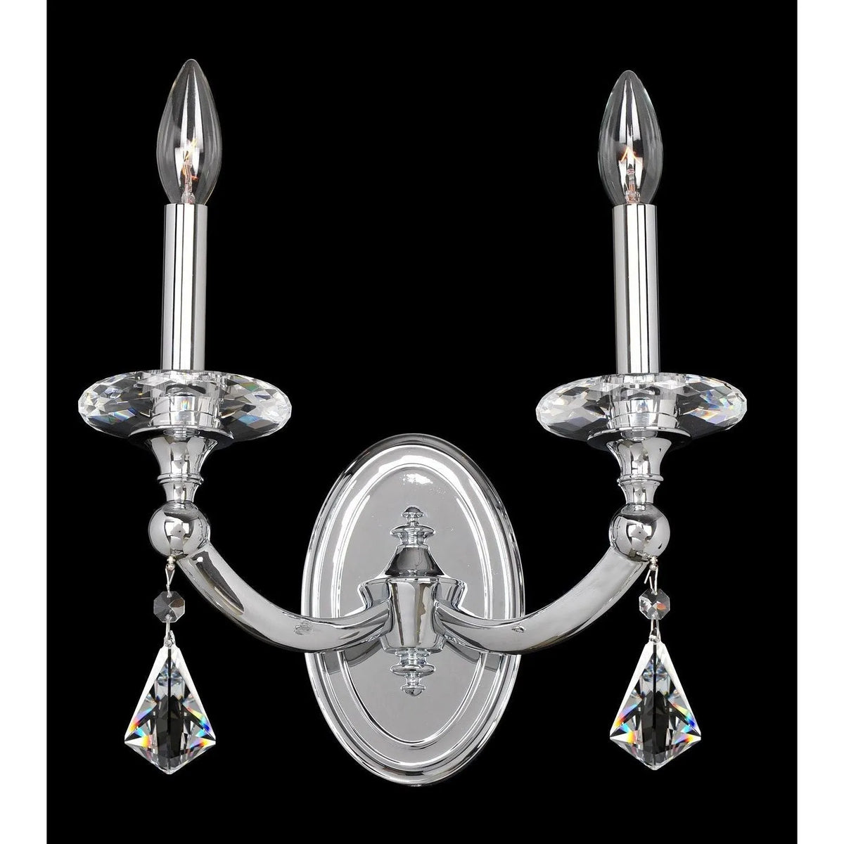 Allegri - 012122-010-FR001 - Two Light Wall Bracket - Floridia - Chrome