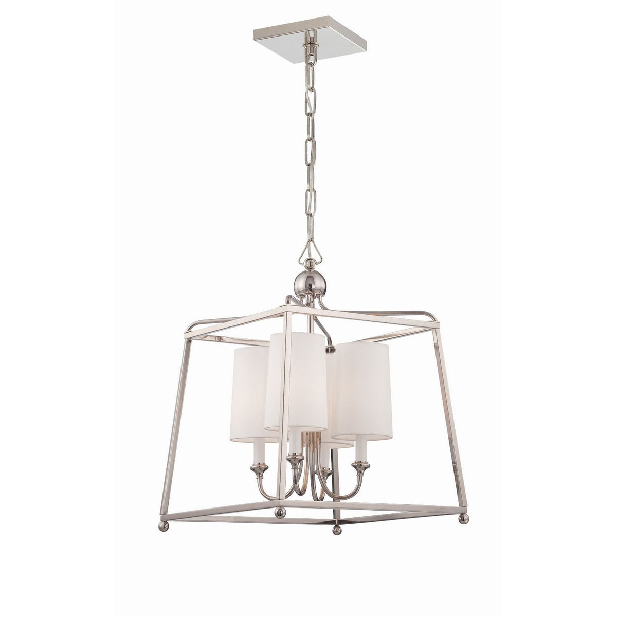 Crystorama - 2245-PN - Quatre lumières Suspendu - Sylvan - Nickel poli