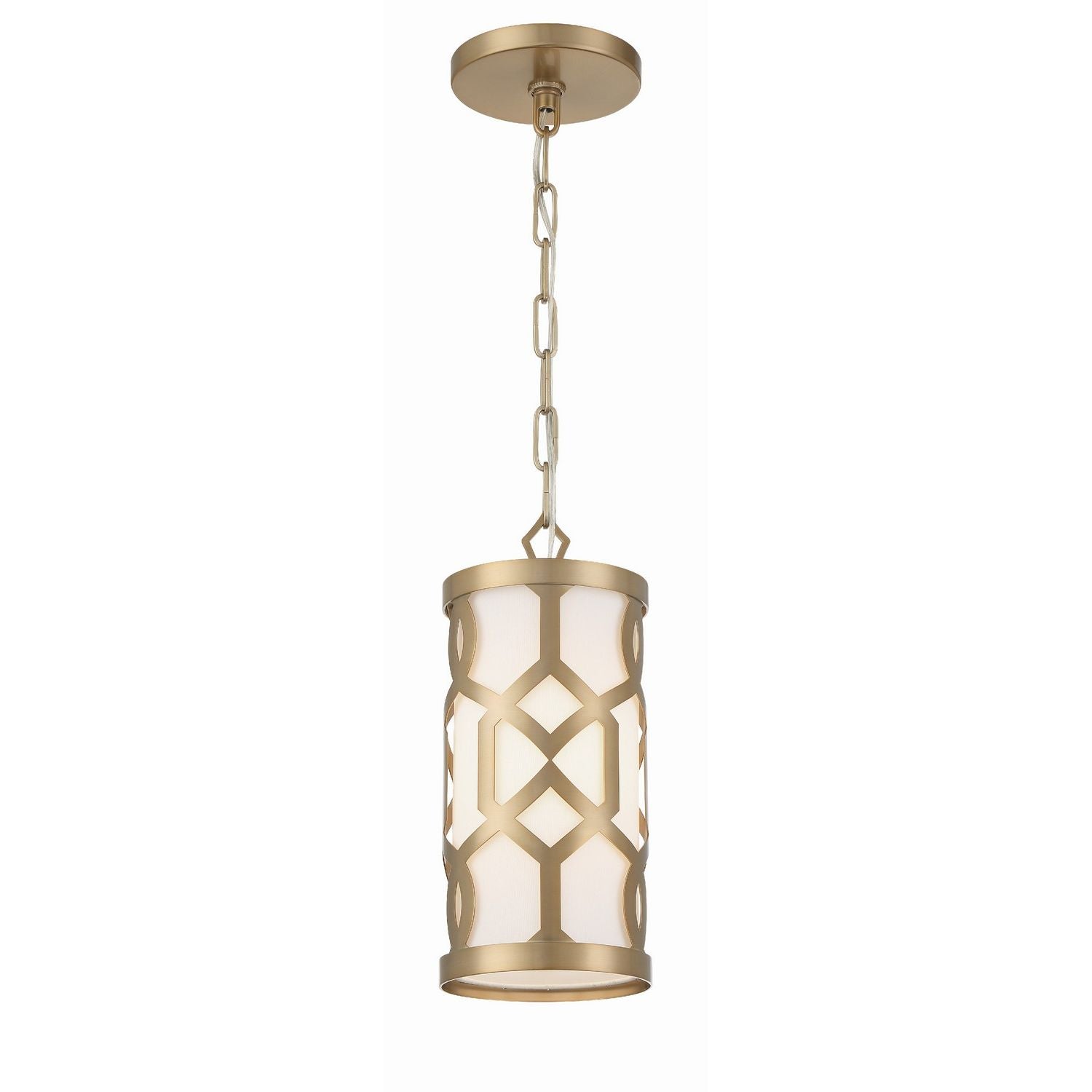 Crystorama - 2260-AG - One Light Pendant - Jennings - Aged Brass