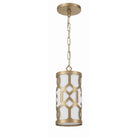 Crystorama - 2260-AG - Une lumière Suspension - Jennings - Laiton vieilli