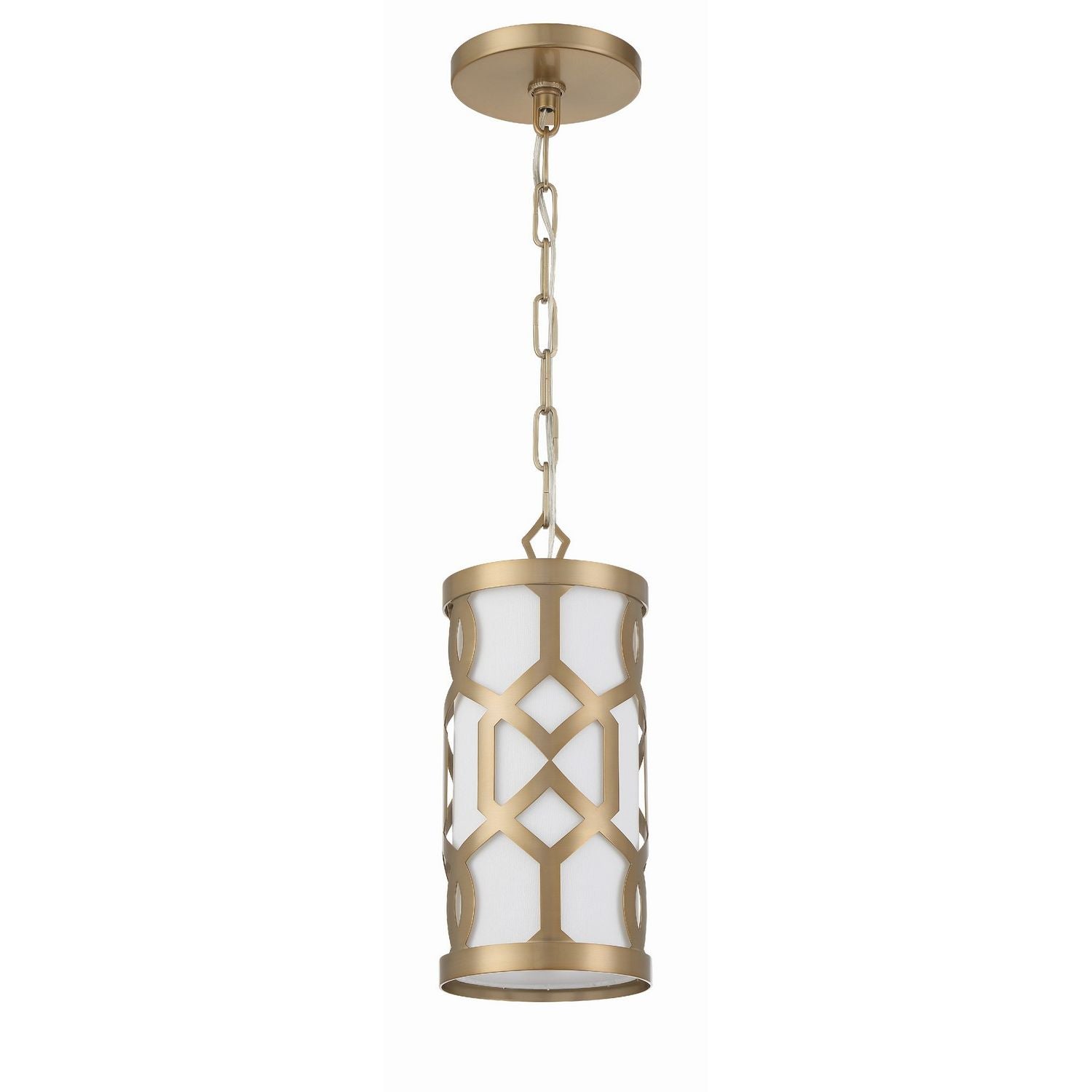 Crystorama - 2260-AG - One Light Pendant - Jennings - Aged Brass