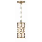 Crystorama - 2260-AG - Une lumière Suspension - Jennings - Laiton vieilli