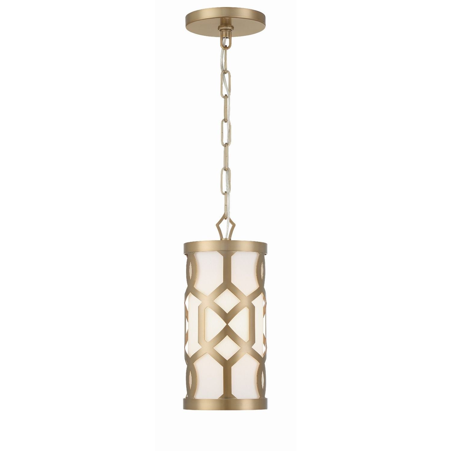 Crystorama - 2260-AG - One Light Pendant - Jennings - Aged Brass