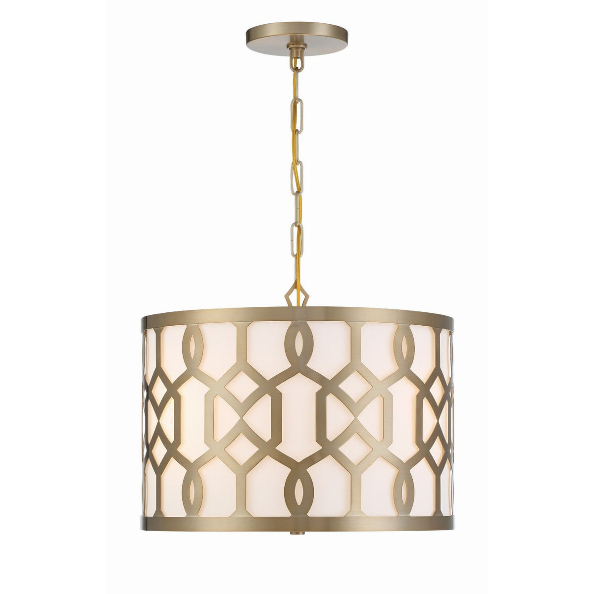 Crystorama - 2265-AG - Three Light Chandelier - Jennings - Aged Brass
