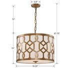 Crystorama - 2265-AG - Three Light Chandelier - Jennings - Aged Brass