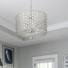 Crystorama - 546-SA - Six lumières Suspendu - Layla - Argent antique