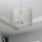 Crystorama - 546-SA - Six lumières Suspendu - Layla - Argent antique